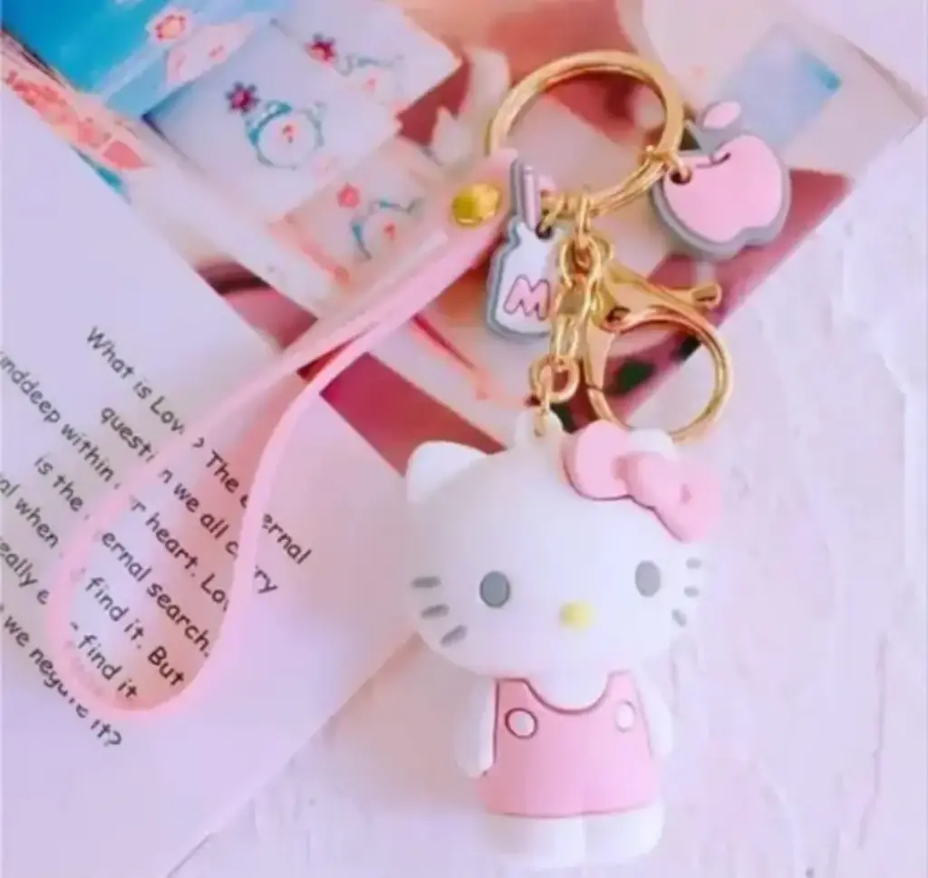 Hello kitty (White& pink combination) Keychain