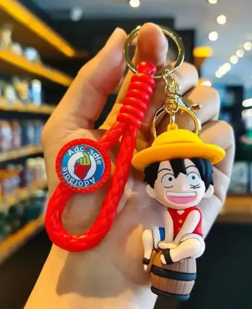 Anime character (White & Yellow combination) Keychain