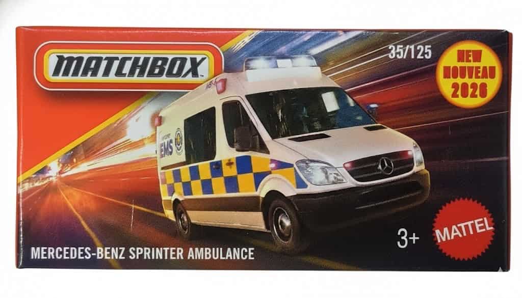 MERCEDES BENZ SPRINTER AMBULANCE MATCHBOX