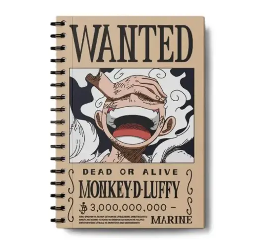 WANTED || SPIRAL DIARY || 200 PAGES || A5 SIZE || 80GSM
