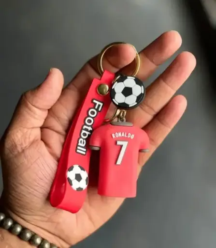 Football (Red & white combination) Keychain
