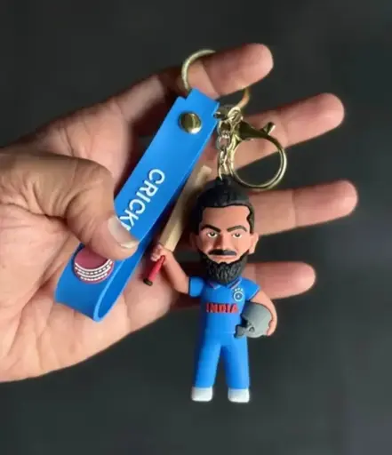 Virat Kohli (Blue & whitecombination) Keychain