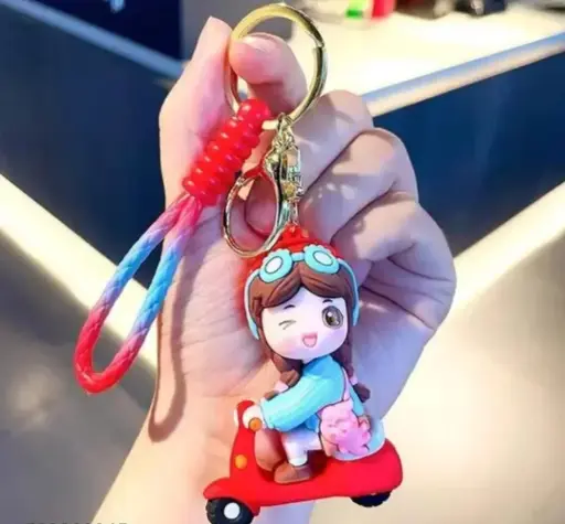 Anime character (White & Blue combination) Keychain